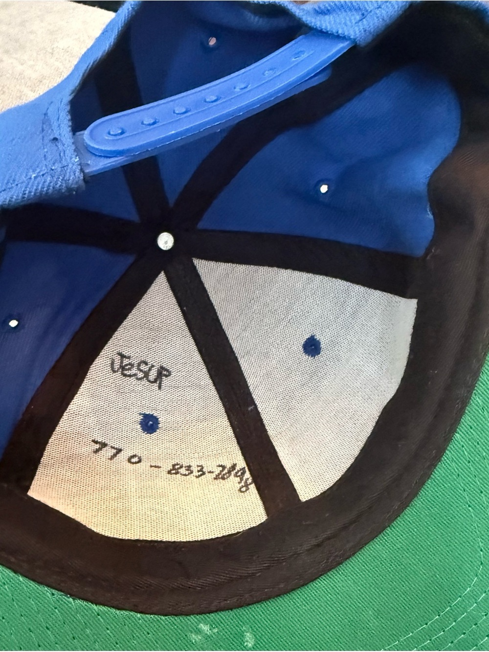 Obey Blue Cap with White Embroidered Logo - Picture 6 of 6